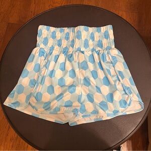 #211 High Waisted Athletic Shorts in Geometric Print